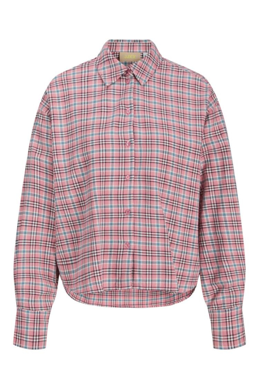 Jxjamie Check Flannel Ls Short Wvn Grl