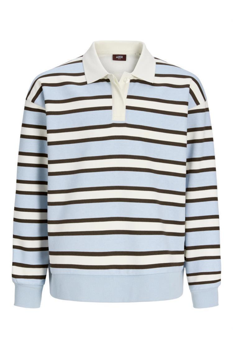 Jxpaloma Ls Stripe Polo Swt Grl