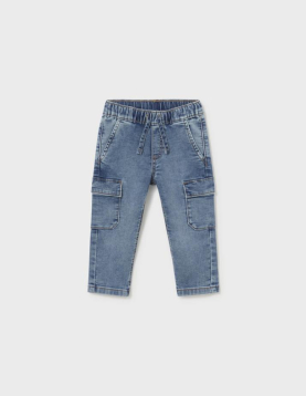 Mayoral Calça Soft Denim Cargo
