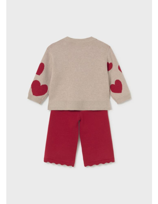 Mayoral Conj. Calça Trico - VERMELHO