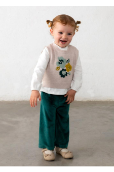 Mayoral Conj. Calça Colete Trico
