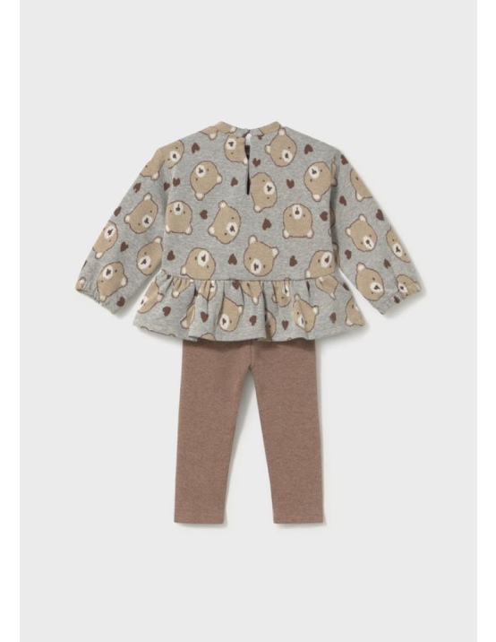 Mayoral Conj. Leggings Jacquard - CINZA