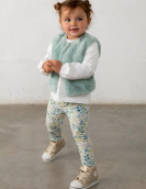 Mayoral Conj. Leggings Colete Pelo