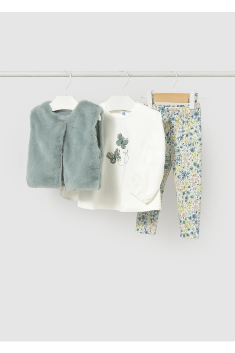 Mayoral Conj. Leggings Colete Pelo