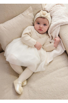 Mayoral Vestido Trico e Tule