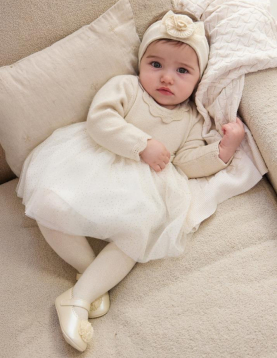 Mayoral Vestido Trico e Tule