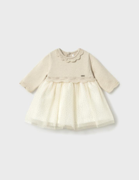 Mayoral Vestido Trico e Tule