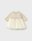 Mayoral Vestido Trico e Tule