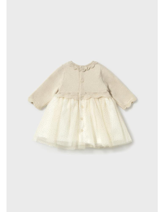 Mayoral Vestido Trico e Tule