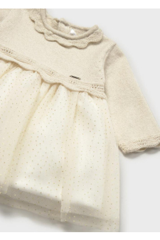 Mayoral Vestido Trico e Tule