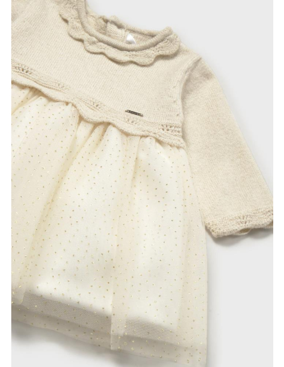 Mayoral Vestido Trico e Tule