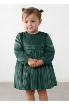 Mayoral Vestido Veludo Plissado