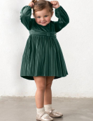 Mayoral Vestido Veludo Plissado