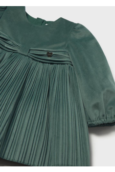 Mayoral Vestido Veludo Plissado