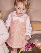 Mayoral Vestido Comb. Ponto Tweed