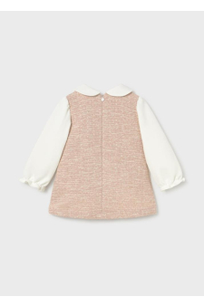 Mayoral Vestido Comb. Ponto Tweed