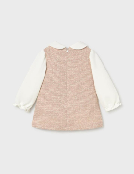 Mayoral Vestido Comb. Ponto Tweed