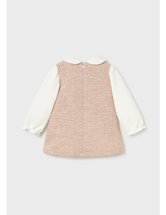 Mayoral Vestido Comb. Ponto Tweed