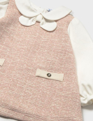 Mayoral Vestido Comb. Ponto Tweed