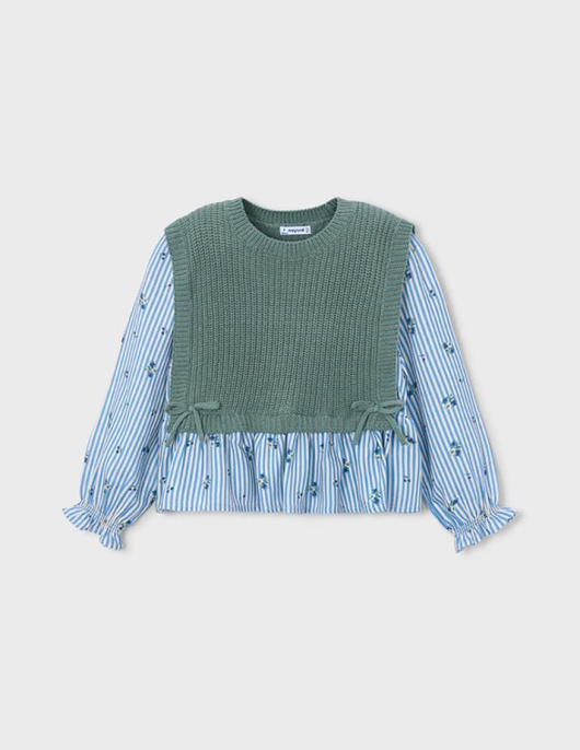 Mayoral Blusa/Colete Combinada