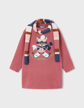 Mayoral Vestido Trico Cachecol