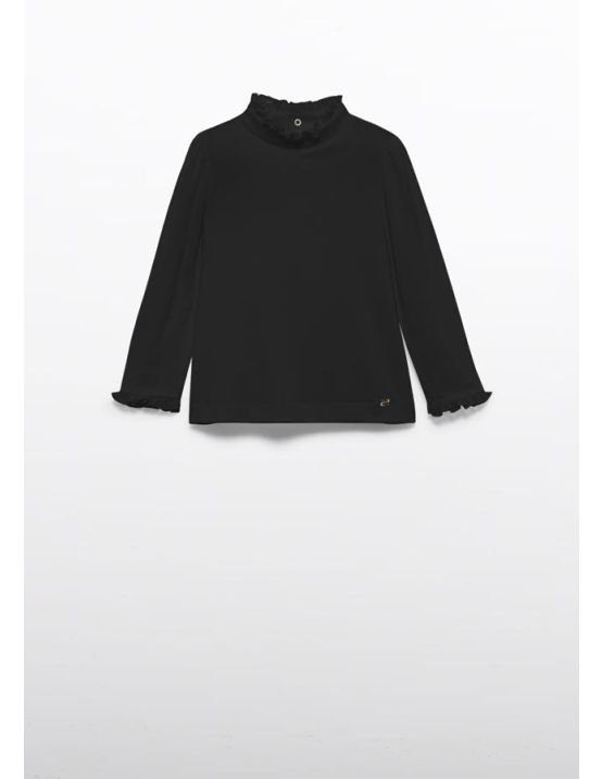Abel e Lula Camisola Viscose - PRETO