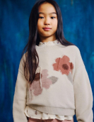 Mayoral Jersey Intarsia Flores