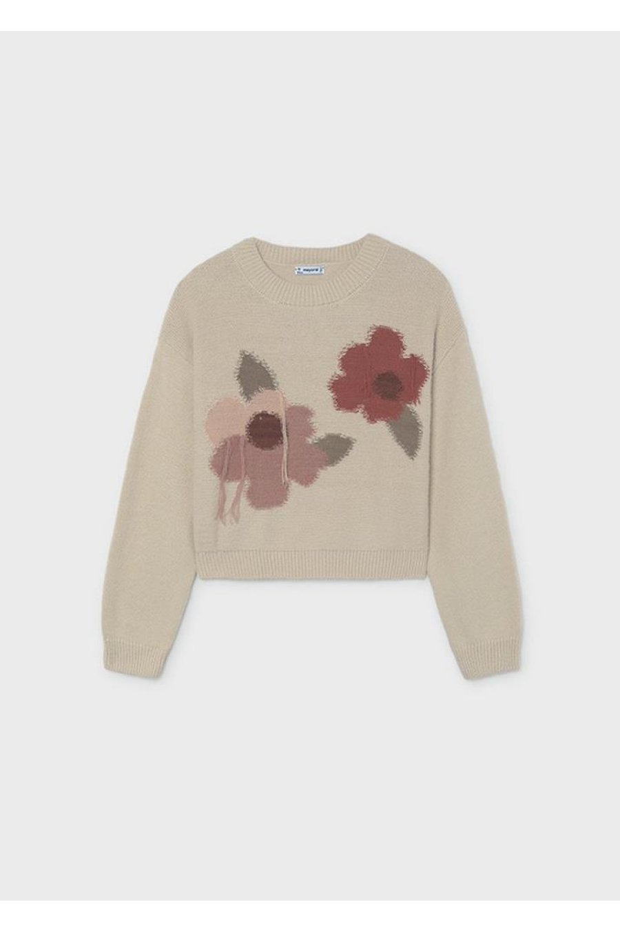 Mayoral Jersey Intarsia Flores