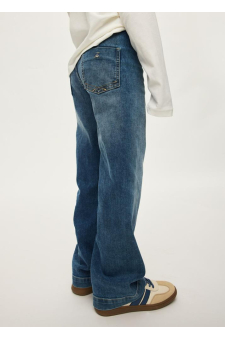 Mayoral Calça Denim Wide Leg