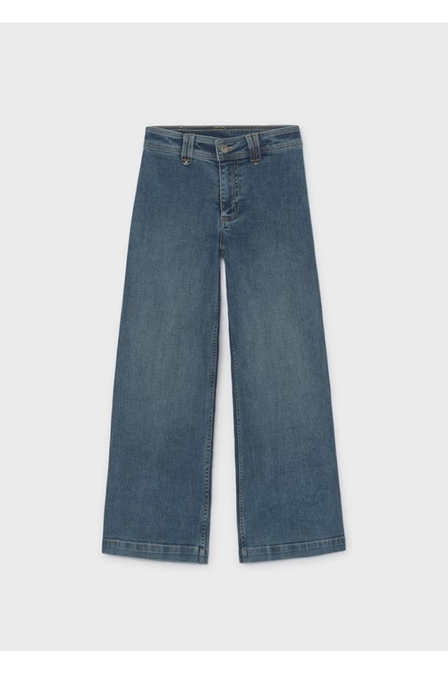 Mayoral Calça Denim Wide Leg