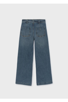 Mayoral Calça Denim Wide Leg