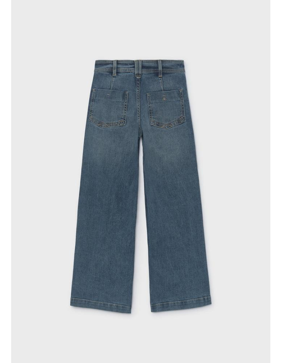 Mayoral Calça Denim Wide Leg - BASE
