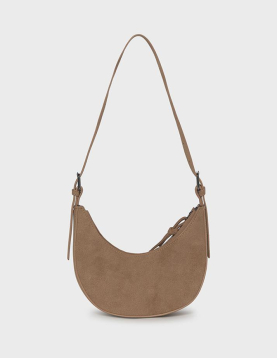 Mayoral Bolsa Suede Meia Lua