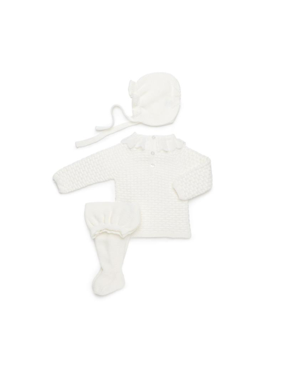 Juliana Conjunto 3. P Recogidas Puntilla - CRUDO