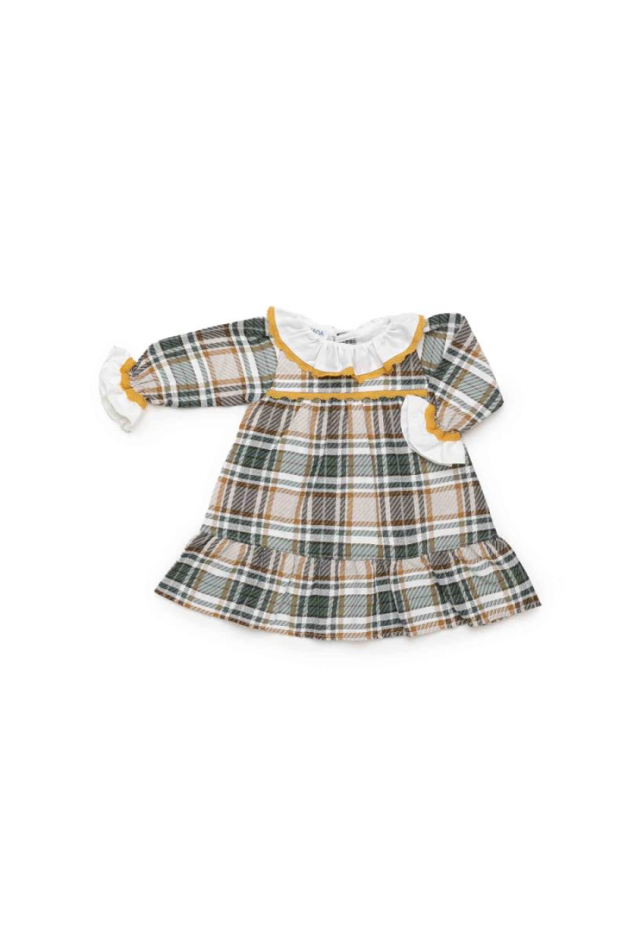 Juliana Vestido Cuadros Volante