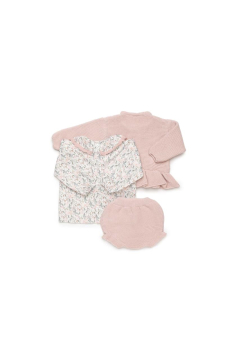 Juliana Conjunto Chaqueta 2 Trenzas Florecitas