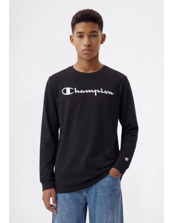 Champion Ls Shirt - PRETO