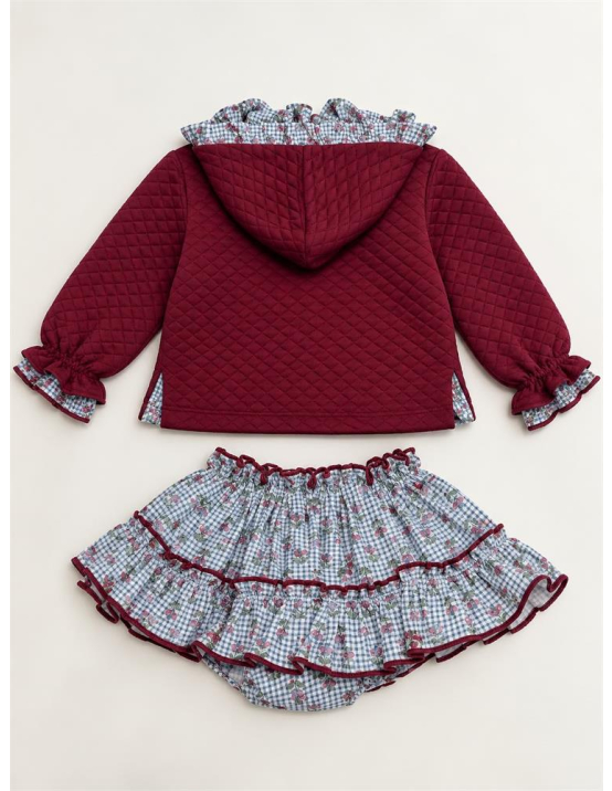Lolittos Felpa A+Cubre Falda Carmesi