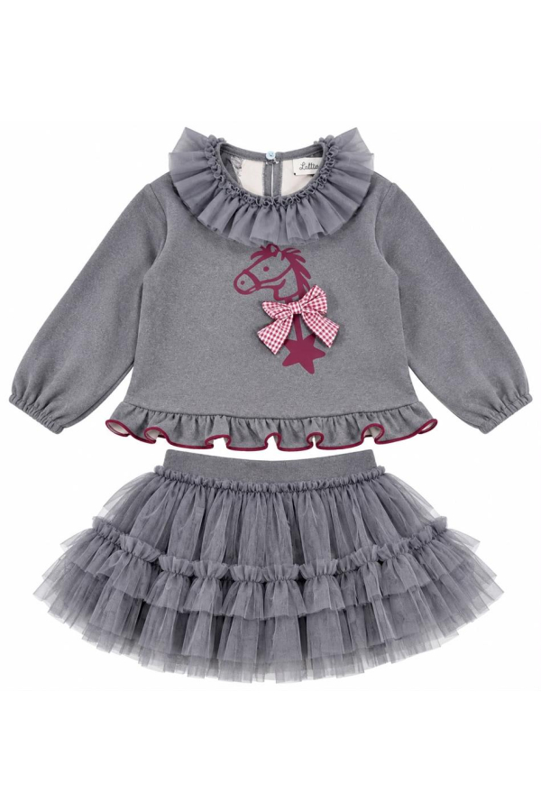 Lolittos Felpa A+Rana Falda Platino