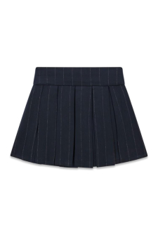 Guess G Pleated Pinstripe Mini Skirt