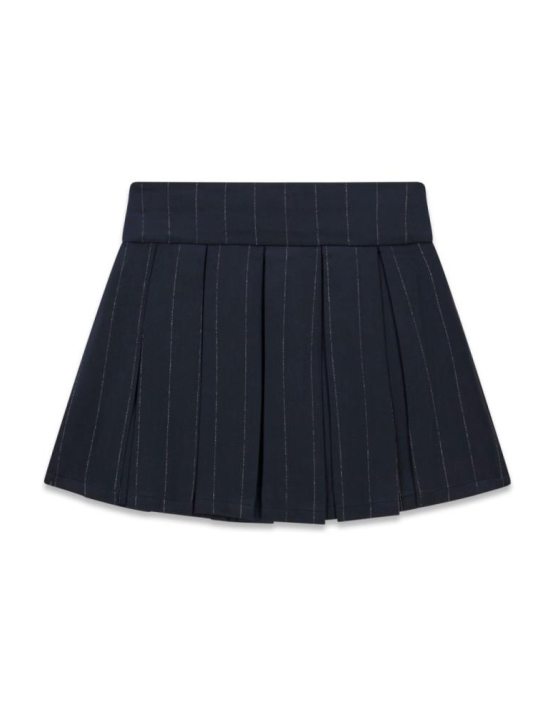 Guess G Pleated Pinstripe Mini Skirt