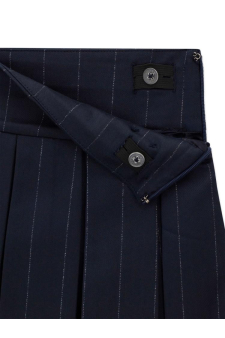 Guess G Pleated Pinstripe Mini Skirt