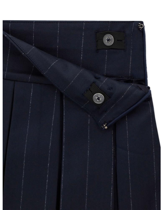 Guess G Pleated Pinstripe Mini Skirt