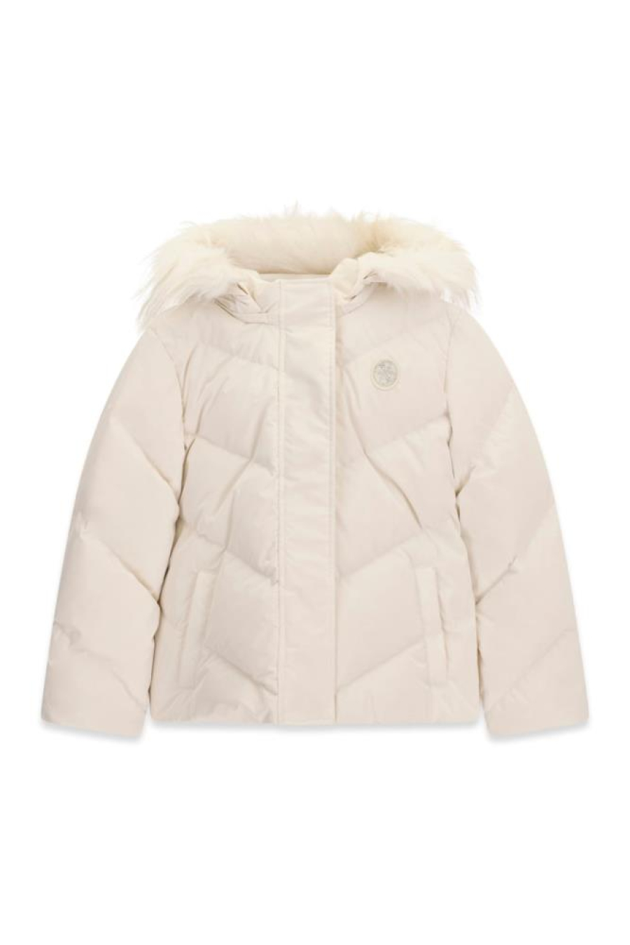 Guess G Real Down Hooded Ls Puffer