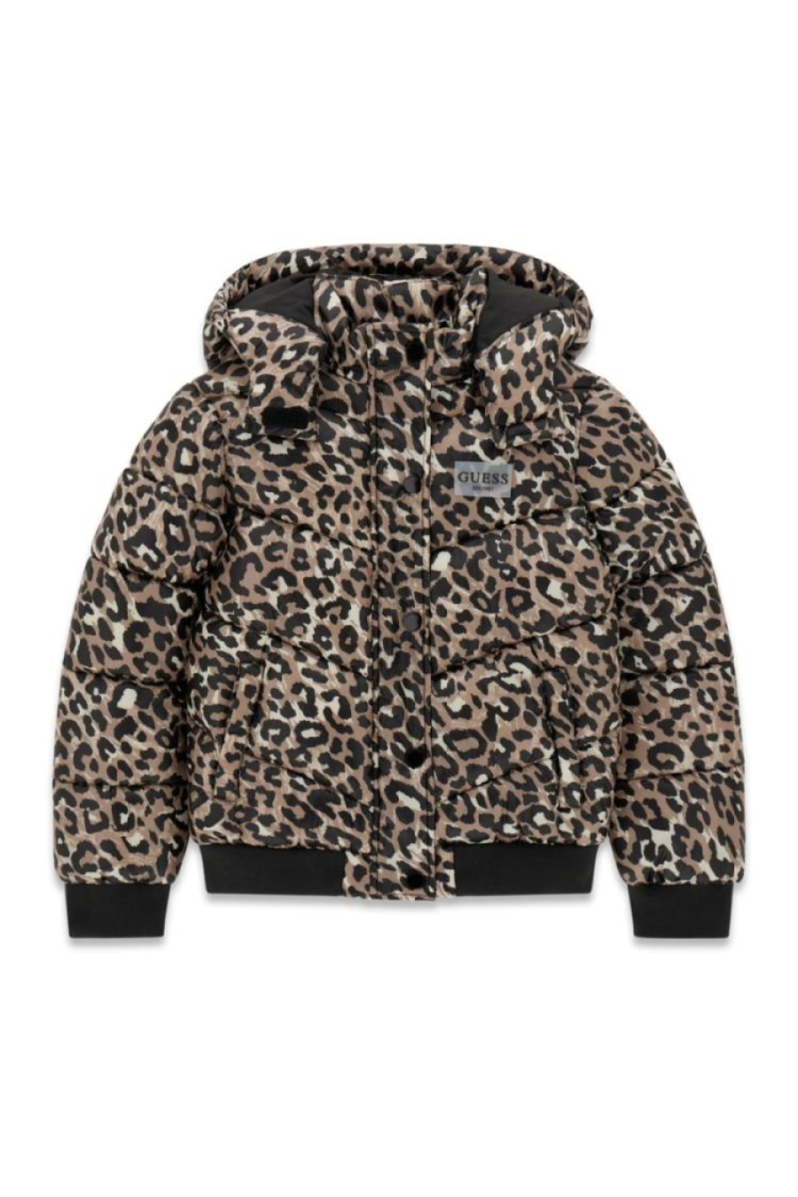Guess G Polyester Hooded Ls Puffer Jac