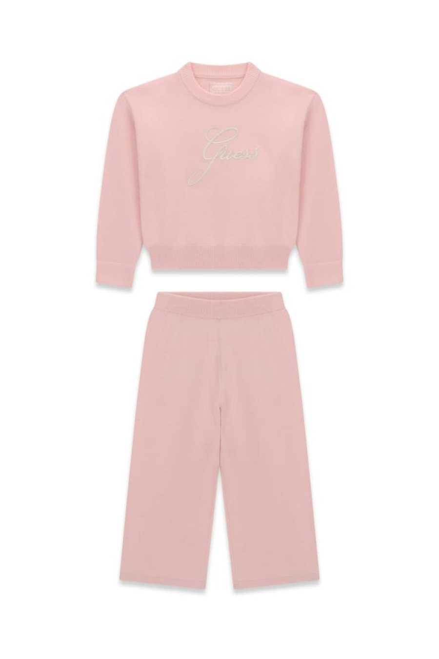 Guess G Set: Hooded Ls Sweater Top+ Sw
