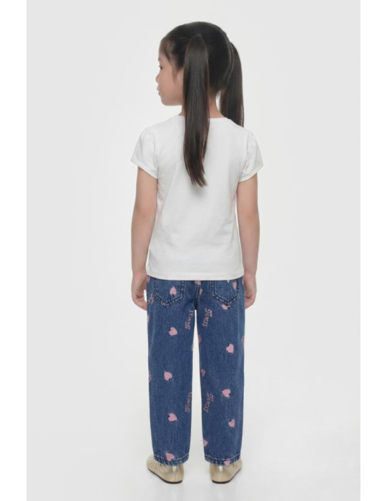 Guess G Mom Fit Rigid Denim Pants W/Em