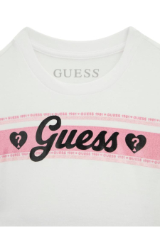 Guess G Mixed Fabric Ls Dress