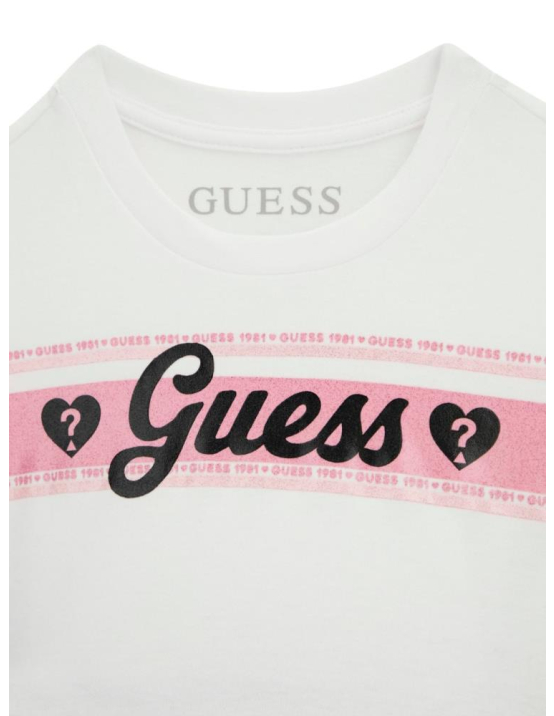 Guess G Mixed Fabric Ls Dress