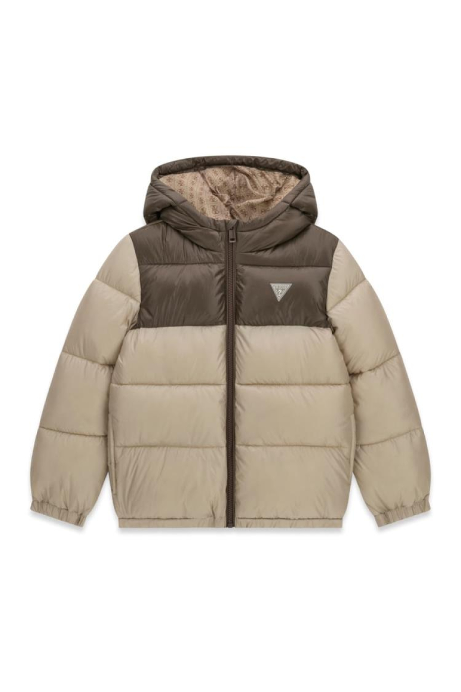Guess B Polyester Hooded Ls Puffer Jac